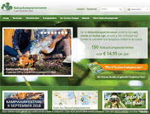 Tablet Screenshot of natuurkampeerterreinen.nl